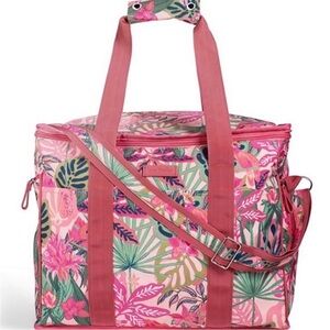 VERA BRADLEY INSULATED COOLER BAG PINK TROPICAL RAIN FOREST CANOPY NWT
